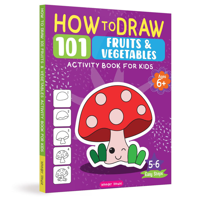 101 Learn to Draw Things we Eat by Wonder House Books - Paperback cover