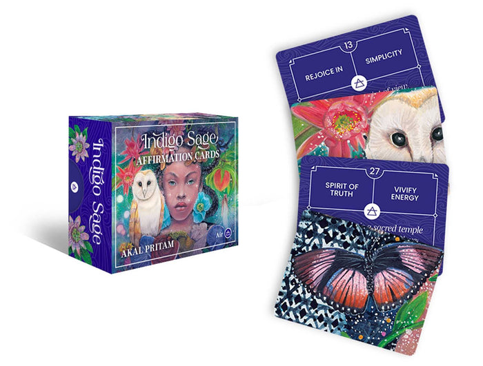Indigo Sage: Affirmation cards (Rockpool Mini Cards) by Akal Pritam - Cards cover