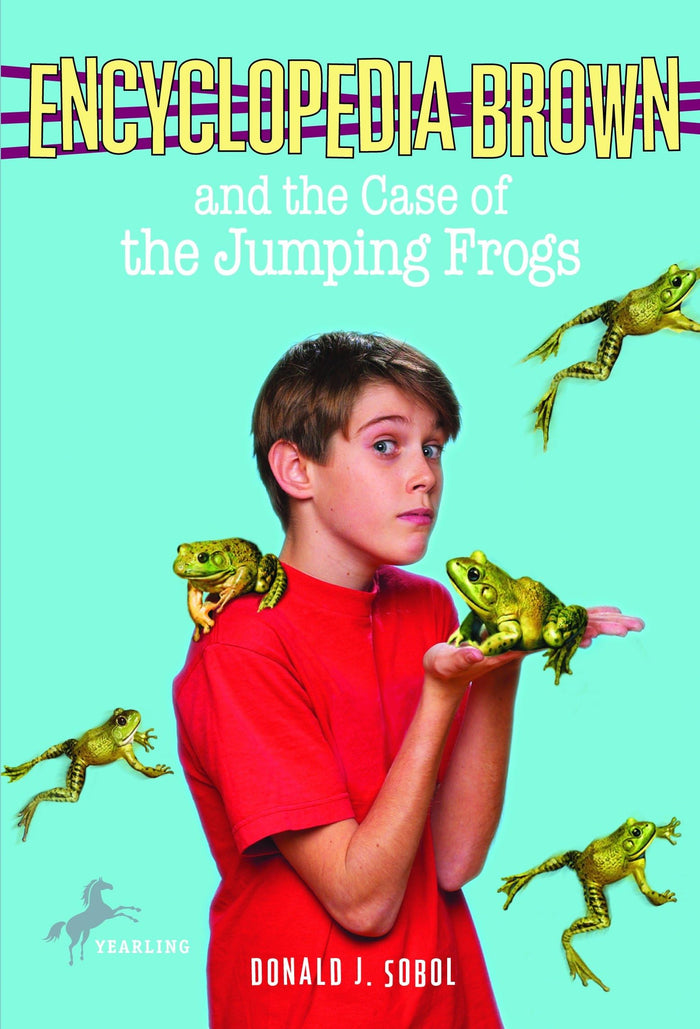 Encyclopedia Brown and the Case of the Jumping Frogs by Donald J. Sobol - Paperback cover