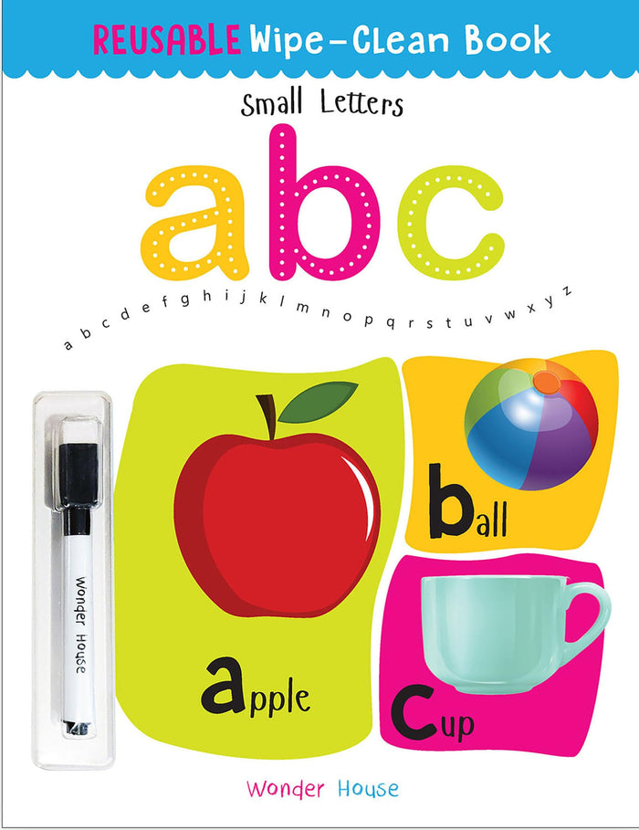Reusable Wipe And Clean Book - Small Letters : Write And Practice Small Letters by Wonder House Books - Paperback cover