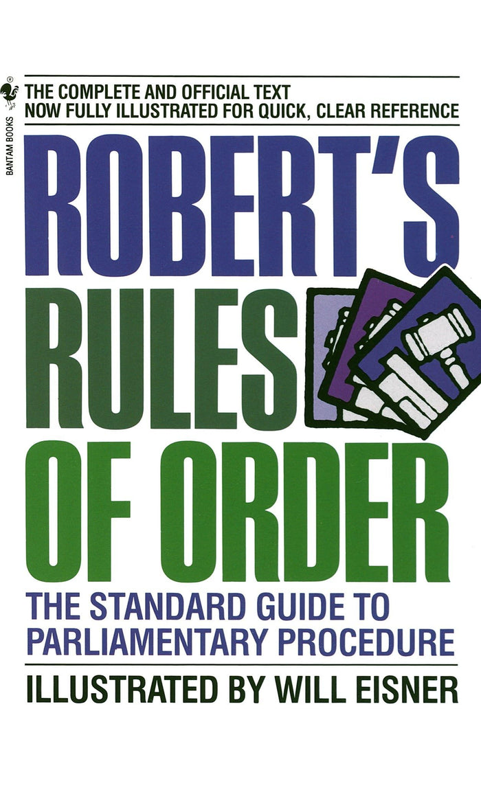 Robert's Rules of Order: The Standard Guide to Parliamentary Procedure by Will Eisner - Mass Market Paperback cover