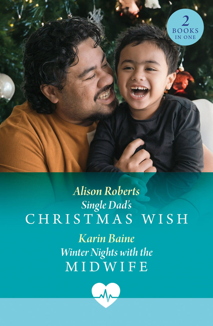 Single Dad's Christmas Wish / Winter Nights With The Midwife by Karin Baine - Paperback cover
