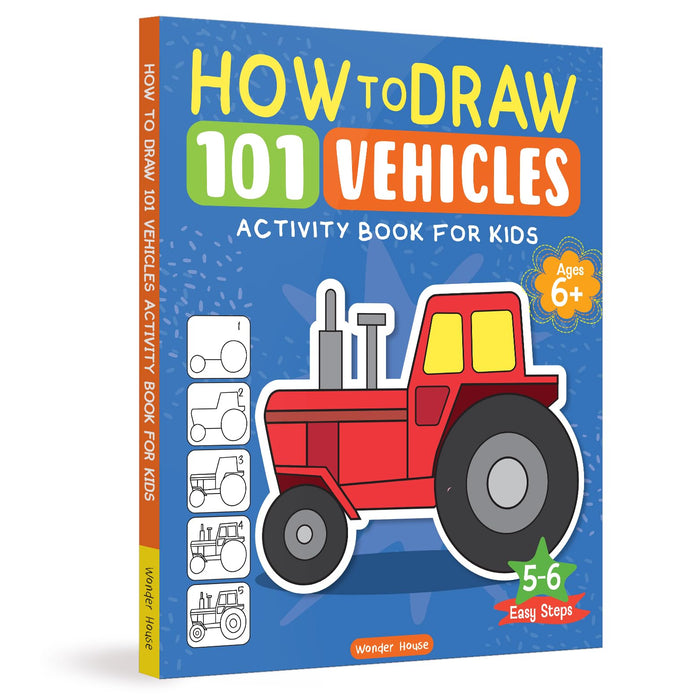 101 Learn to Draw Transport by Wonder House Books - Paperback cover