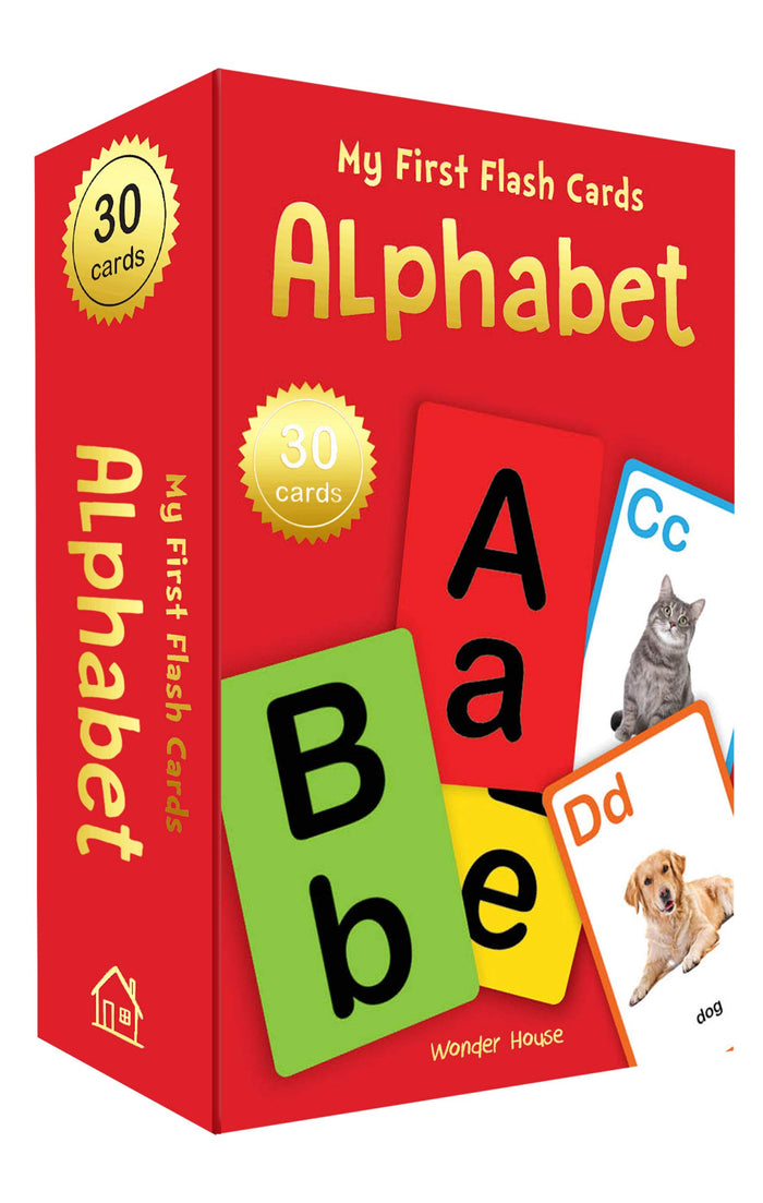 My First Flash Cards Alphabet: 30 Early Learning Flash Cards For Kids by Wonder House Books - Hardcover cover
