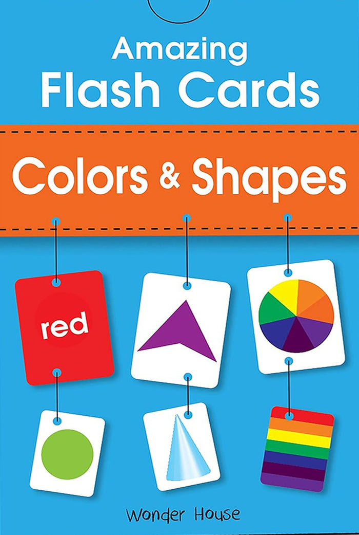 Amazing Flash Cards Colors & Shapes: Early Development of Preschool Toddler (55 Cards) by Wonder House Books - Cards cover