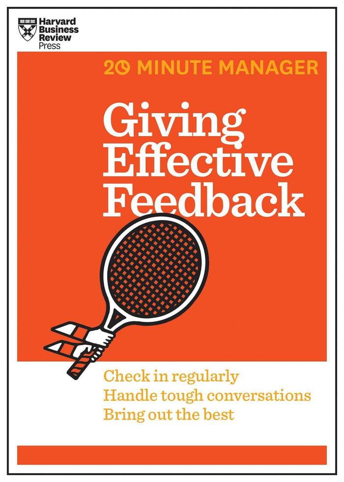 Front cover of the book 'Giving Effective Feedback (HBR 20-Minute Manager Series)' by Harvard Business Review.