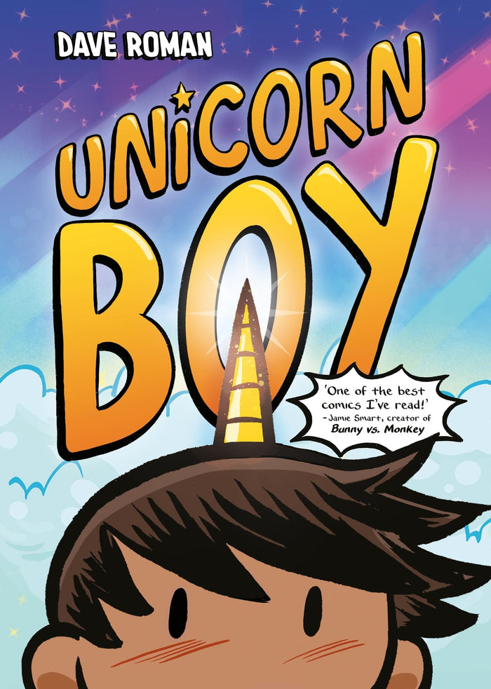 Hodder Stoughton Unicorn Boy. by Dave Roman - Paperback cover