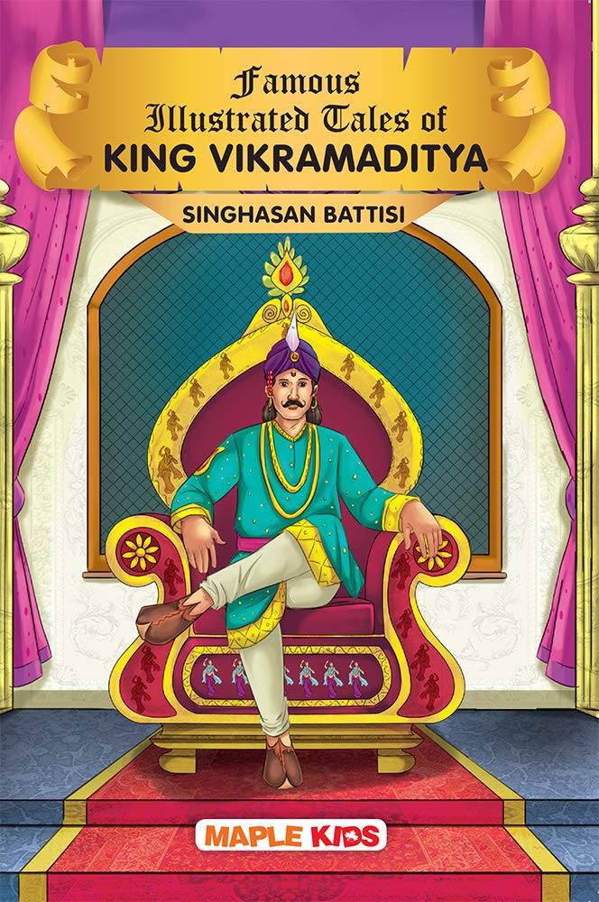 Vikramaditya Stories (Illustrated) for Kids - Singhasan Battisi by Maple Press - Paperback cover