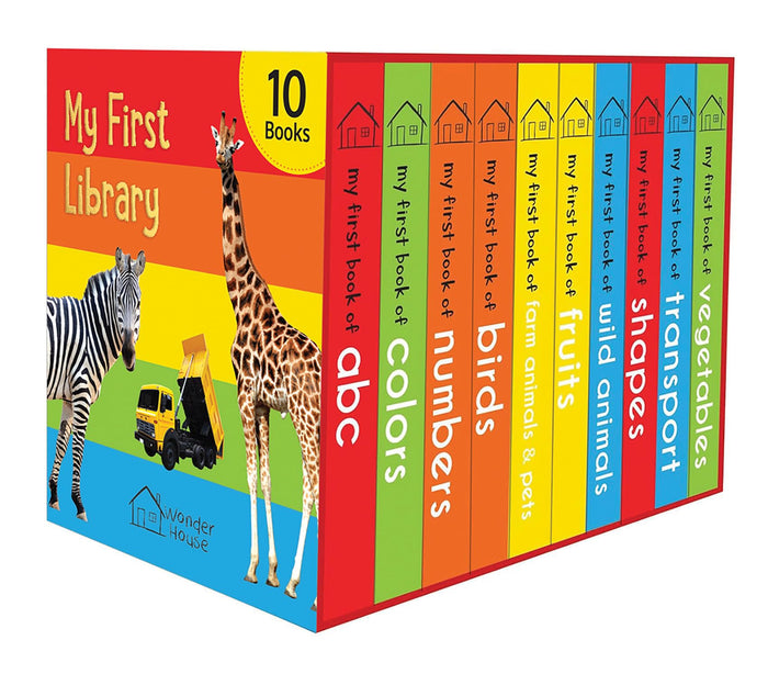 My First Library: Boxset of 10 Board Books for Kids by Wonder House Books - Board Book cover
