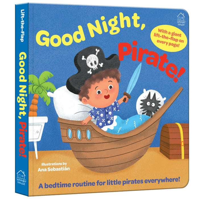 Lift the Flap Sleep Tight Pirate by Ana Sebastian - Board Book cover