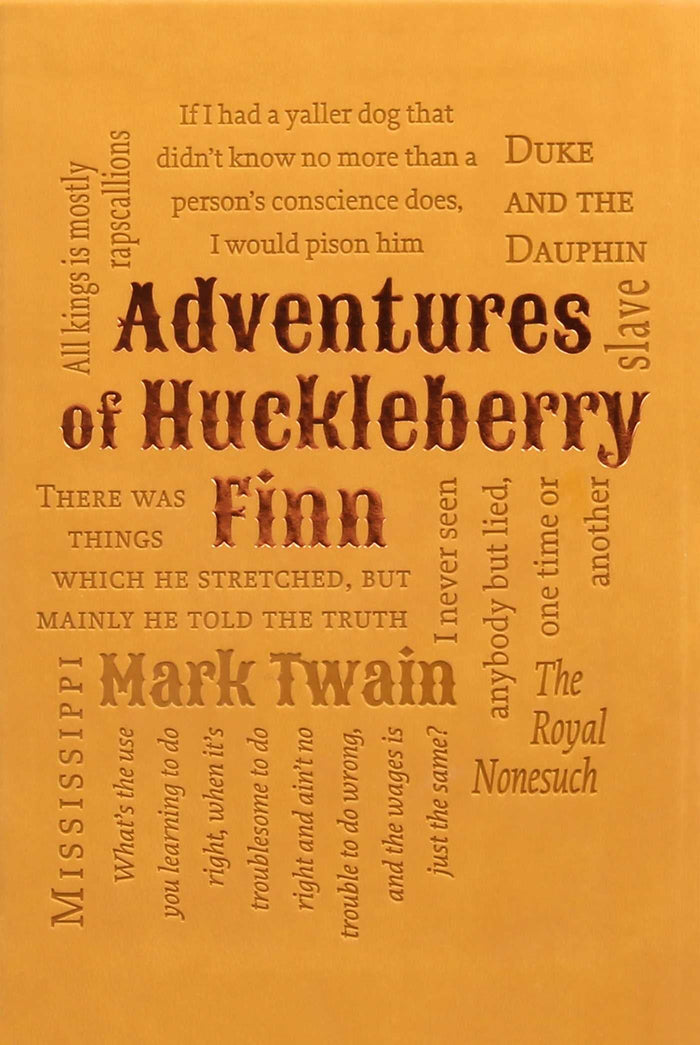 Adventures of Huckleberry Finn (Word Cloud Classics) by Mark Twain - Paperback cover
