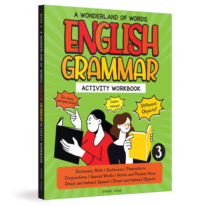 A Wonderland of Words: English Grammar - Level 3 Activity Workbook by Wonder House Books - Paperback cover