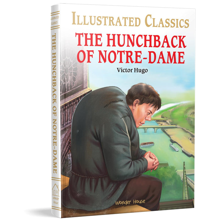 The Hunchback of Notre-Dame : Illustrated Abridged Children Classic English Novel with Review Questions by Victor Hugo - Hardcover cover
