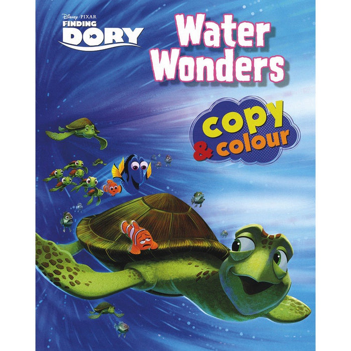 Disney Pixar Finding Dory Water Wonders Copy & Colour by Parragon Books - Paperback cover