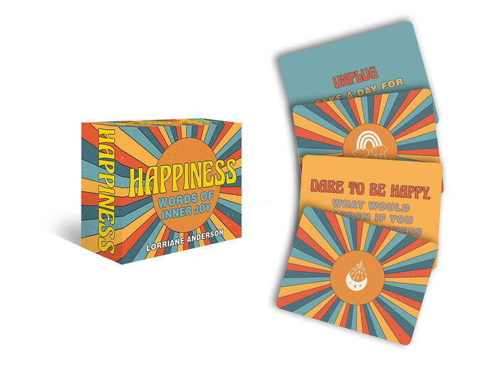 Happiness: Words of Inner Joy (Rockpool Mini Cards) by Lorriane Anderson - Cards cover