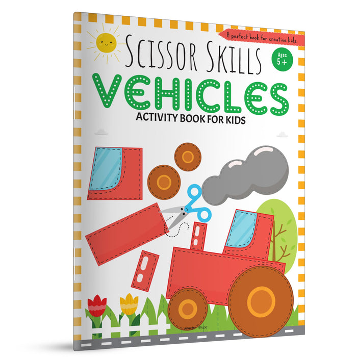 Scissor Skills Vehicles by Wonder House Books - Paperback cover