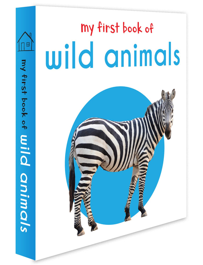 My First Book of Wild Animals: First Board Book by Wonder House Books - Hardcover cover