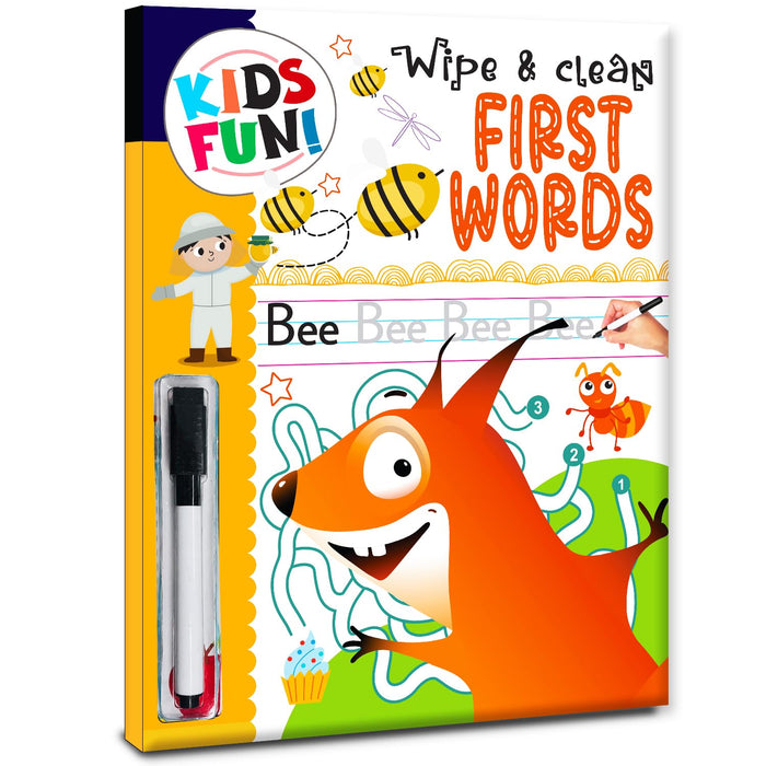 Wipe & Clean First Words by Brijbasi Team - Paperback cover