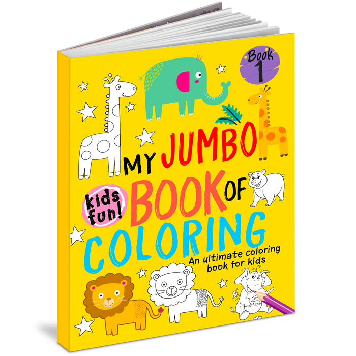 My Jumbo Book of Coloring (Yellow) Book 1 by Brijbasi Art Press Ltd. - Paperback cover