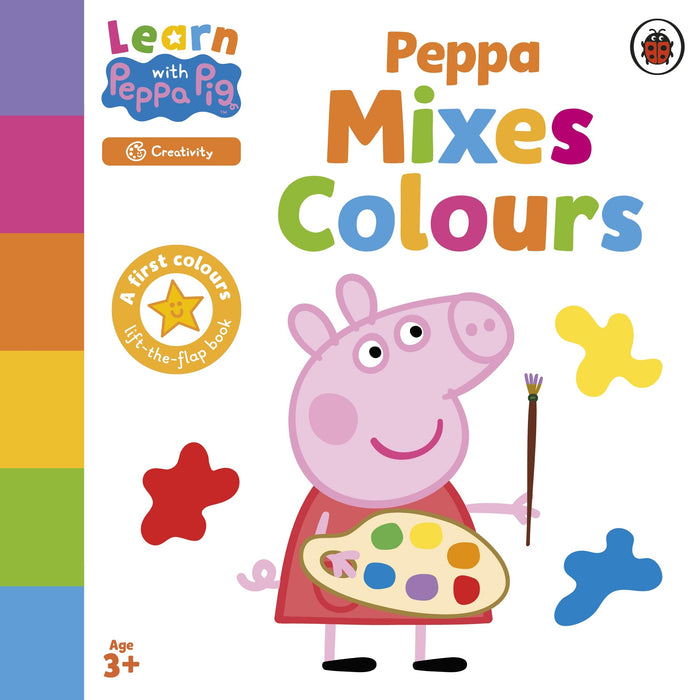 Ladybird Learn with Peppa Peppa Mixes Colours. by Peppa Pig - Board Book cover