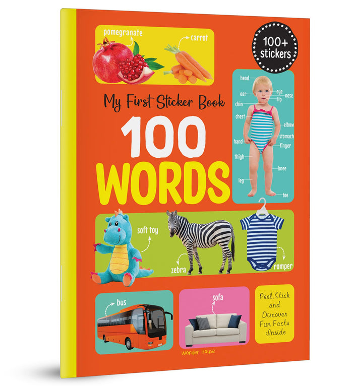 My First 100 Words Stickers by Wonder House Books - Paperback cover