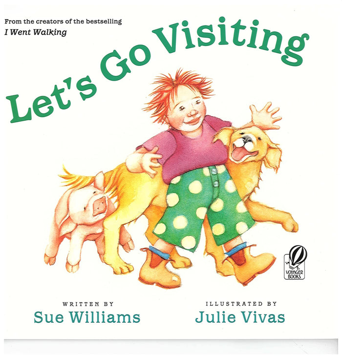 Let's Go Visiting: Practice Counting with Colorful Farm Baby Animals for Children (Ages 0-3) by Sue Williams - Paperback cover