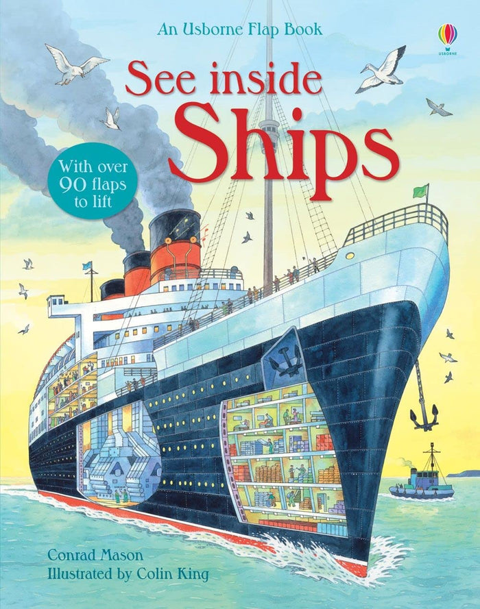 See Inside: Ships by Conrad Mason - Board Book cover