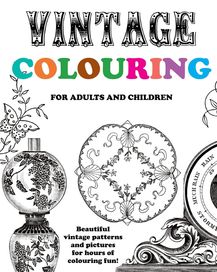 Vintage Colouring for Adults and Children by Hugh Morrison - Paperback cover