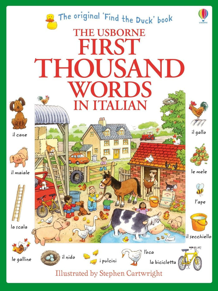 First Thousand Words In Italian - Usborne New Edition by Heather Amery - Paperback cover