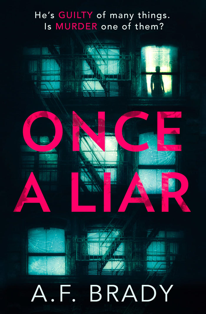 Once A Liar by A.F. Brady - Paperback cover