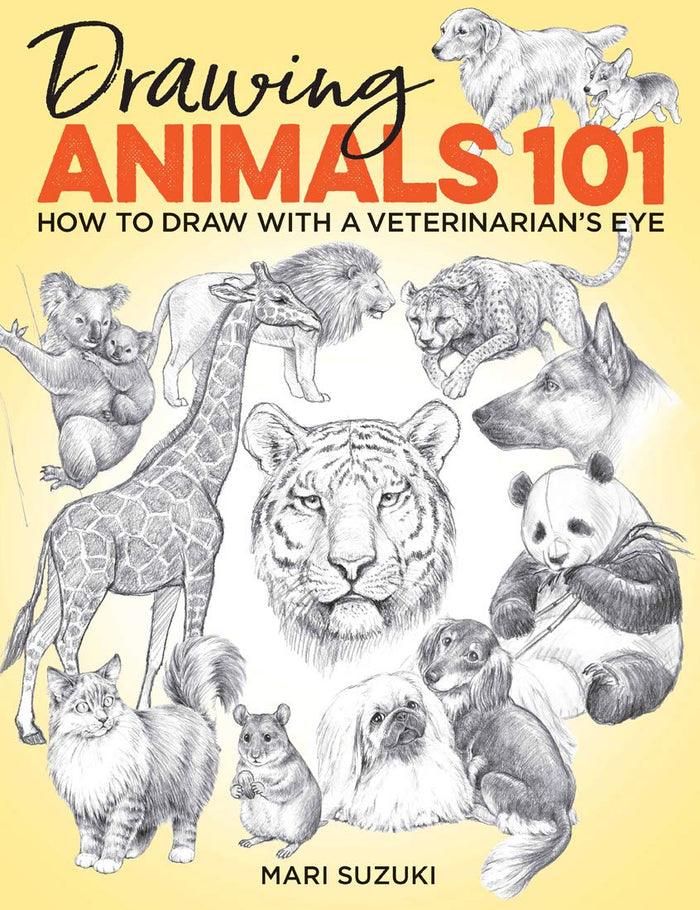 Drawing Animals 101: How to Draw with a Veterinarian's Eye (Get Creative, 6) by Mari Suzuki - Paperback cover