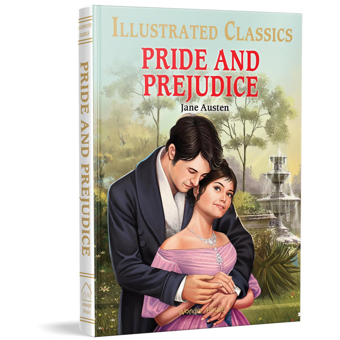 Pride and Prejudice : illustrated Abridged Children Classics English Novel with Review Questions by Jane Austen - Hardcover cover
