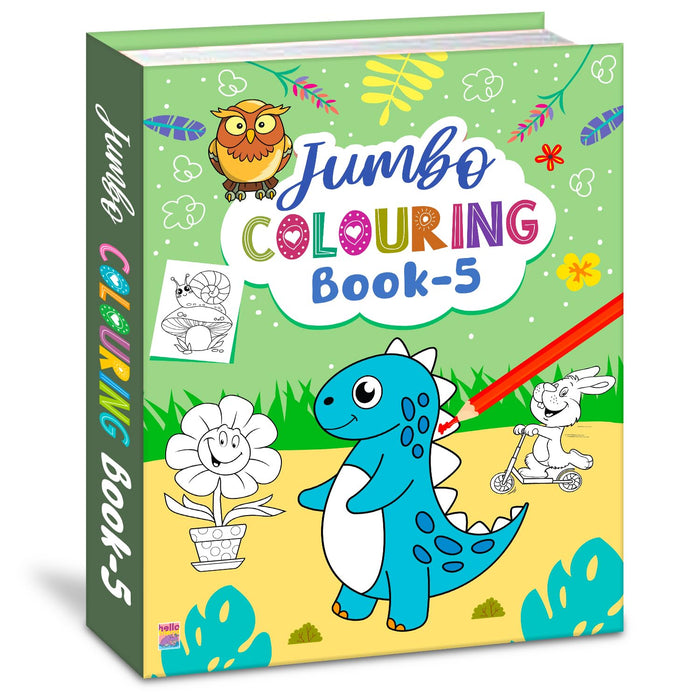 Jumbo Colouring Book - 5 by Brijbasi Art Press Ltd. - Paperback cover