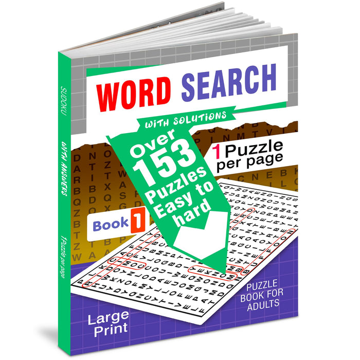 Word Search Book 1 - Paperback cover