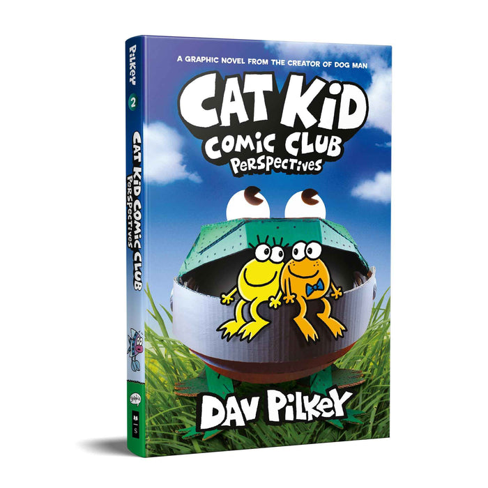 Front cover of the book 'Best Seller Cat Kid Comic Club: Perspectives: A Graphic Novel (Cat Kid Comic Club #2): From the Creator of Dog Man' by Dav Pilkey.