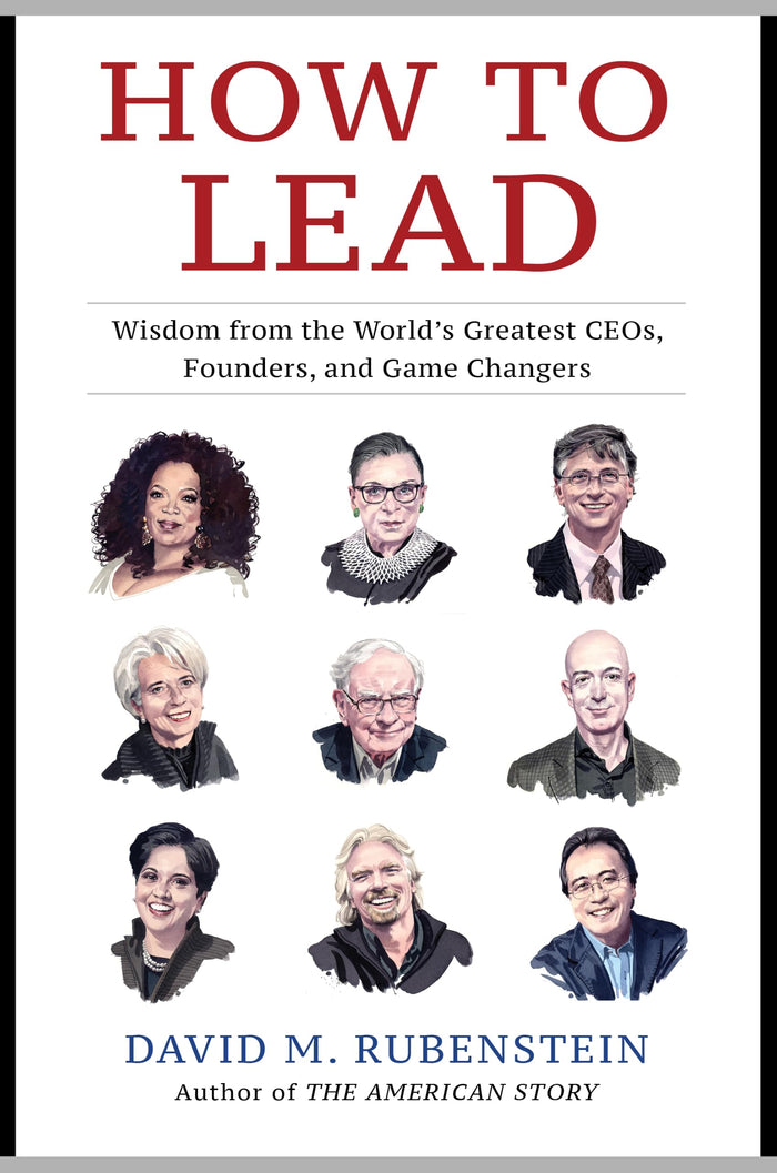 How to Lead by David M. Rubenstein - Paperback cover