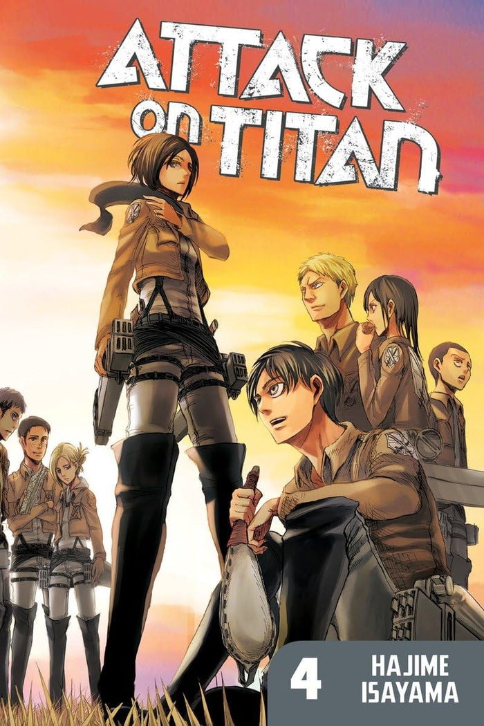 Attack on Titan 4 by Hajime Isayama - Paperback cover