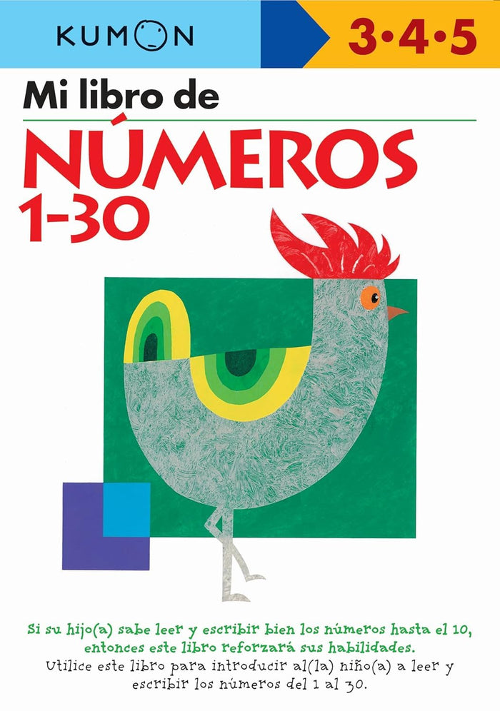 Mi Libro de Numeros del 1-30 / Numbers 1-30: Edades 3-4-5 (Kumon Workbooks: Basic Skills) (Spanish Edition) by Kumon Publishing - Paperback cover