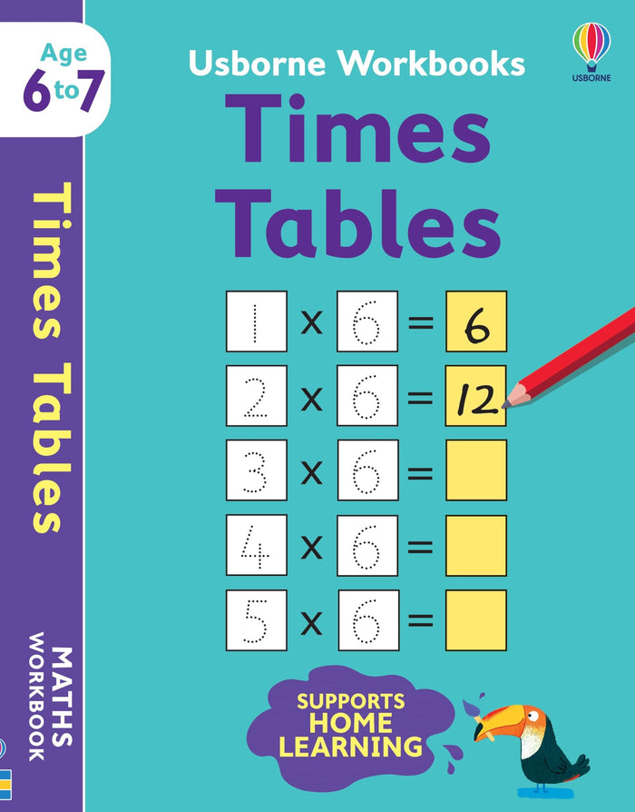 Usborne Workbooks Times Tables 6-7: 1 by Bathie Holly - Paperback cover