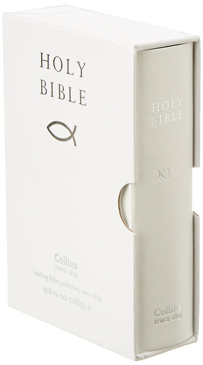 HOLY BIBLE: King James Version (KJV) White Pocket Gift Edition by King-james-version - Leather Bound cover