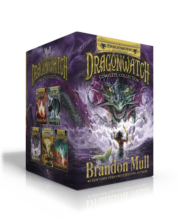 Dragonwatch Complete Collection (Boxed Set): (Fablehaven Adventures) Dragonwatch; Wrath of the Dragon King; Master of the Phantom Isle; Champion of the Titan Games; Return of the Dragon Slayers by Brandon Mull - Paperback cover