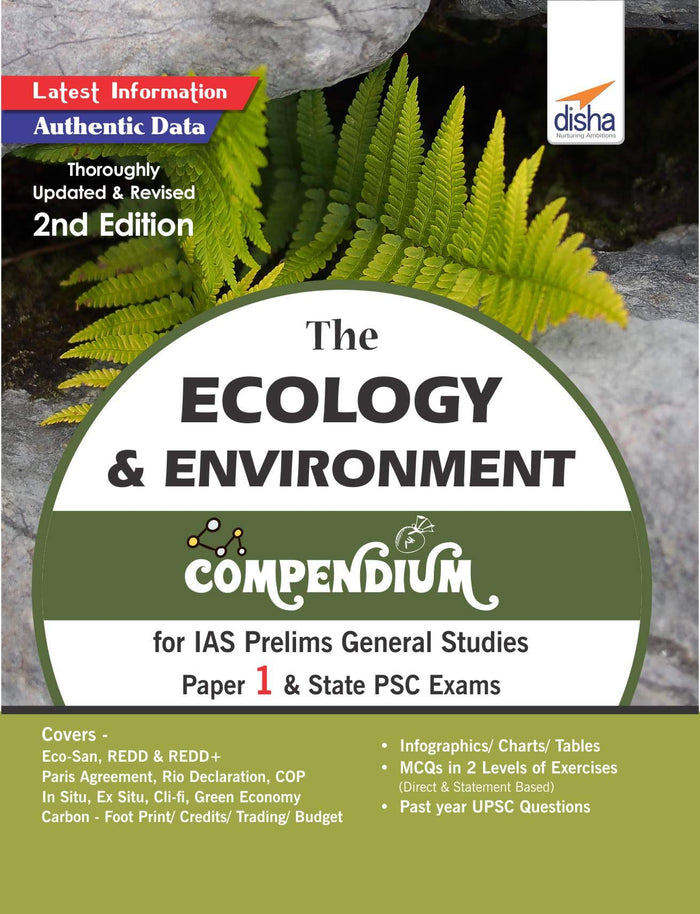 The Ecology & Environment Compendium for IAS Prelims General Studies Paper 1 & State PSC Exams 2nd Edition by Disha Experts - Paperback cover