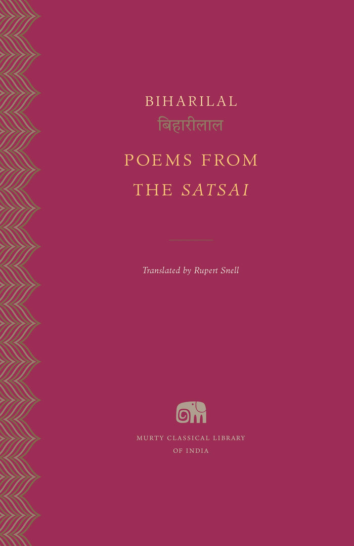 Poems from the Satsai by Bihari Lal - Paperback cover
