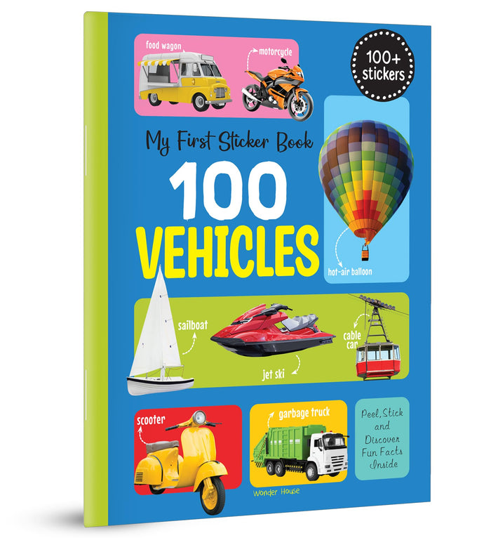 My First 100 Vehicles Stickers by Wonder House Books - Paperback cover