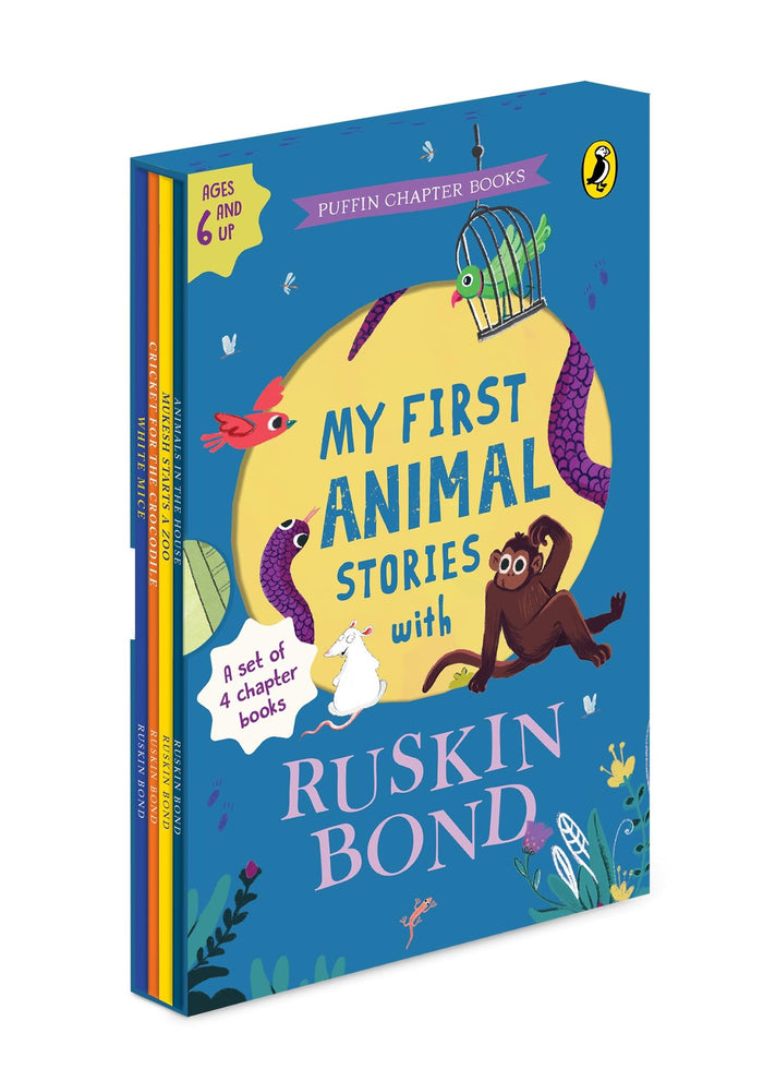 My First Animal Stories: Ruskin Bond Boxset (Set of 4) | Fun, Adventurous Animal-themed Humorous Tales | Perfect for Bedtime Reading and Classroom Storytelling | Ages 7+ by Ruskin Bond - Bundle cover