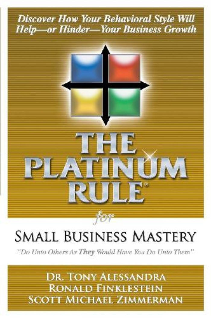 A Platinum Rule for Small Business Mastery by Finklestein - Paperback cover