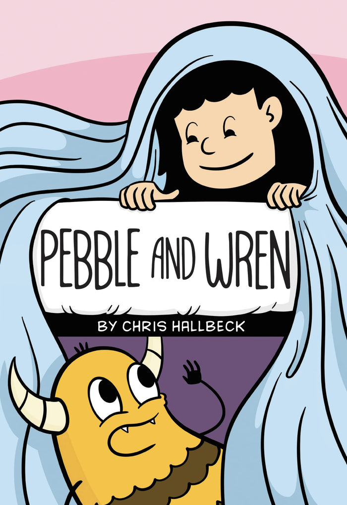 Pebble and Wren: A Graphic Novel – A Silly and Sweet Comic About Friendship for Children (Ages 8-12) by Chris Hallbeck - Paperback cover