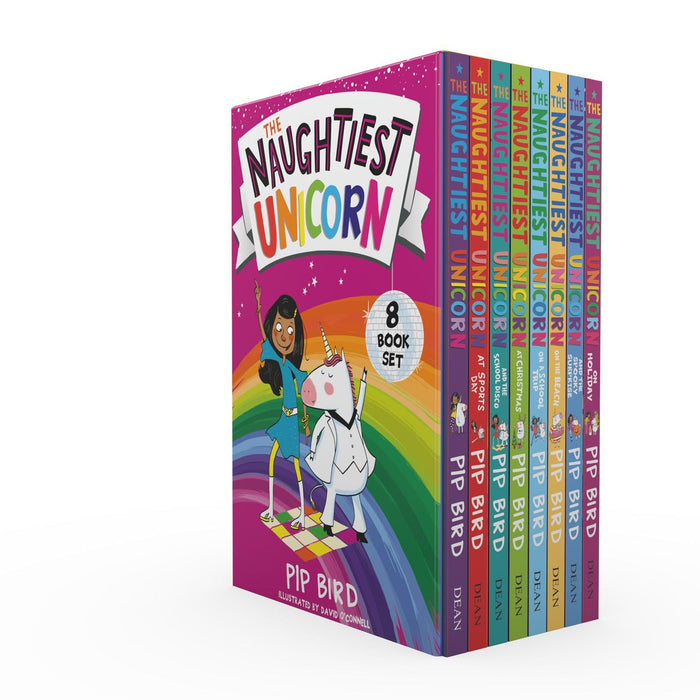 The Naughtiest Unicorn 8 Books Box Set by Pip Bird - Paperback cover