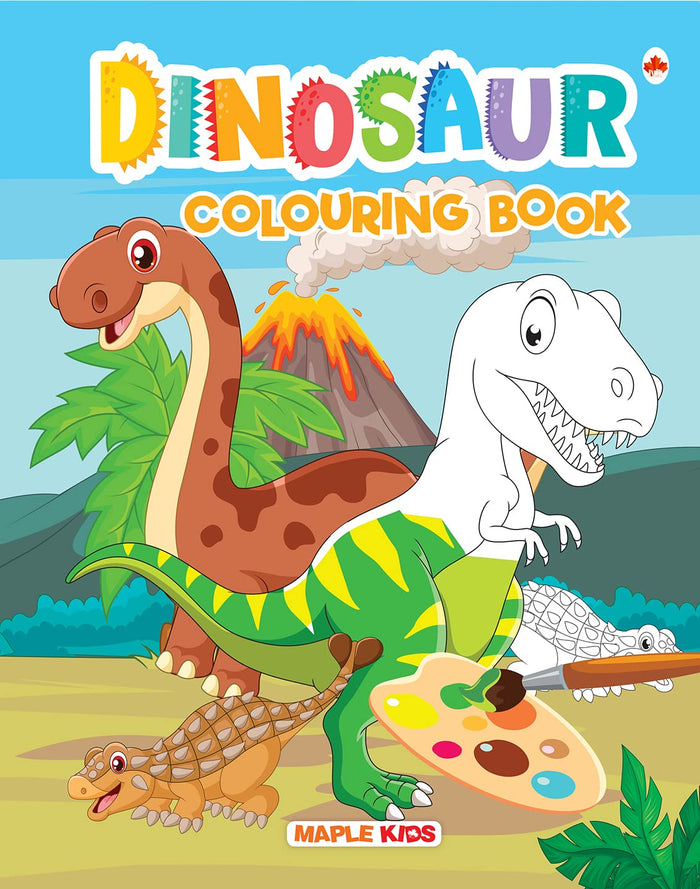 Dinosaur Colouring Book for Kids by Maple Press - Paperback cover