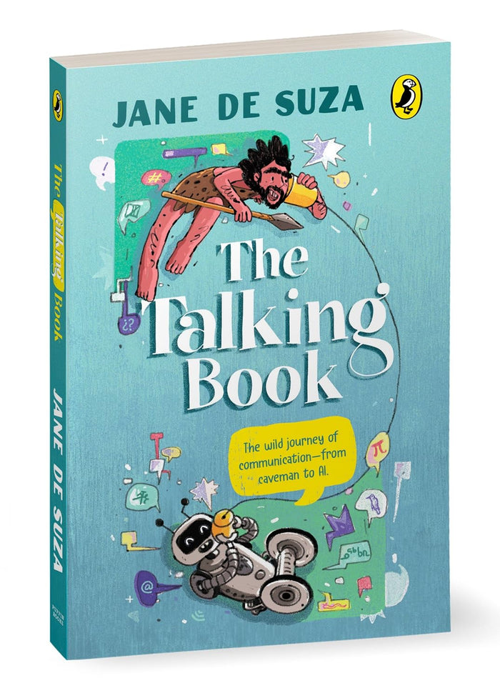 The Talking Book: The wild journey of communication—from caveman to AI by Jane Suza - Paperback cover